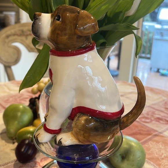 NWT Blue Sky Clayworks Loving 6.5” Dog with white sweater w/ red heart figurine - Picture 5 of 9